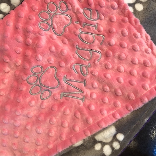 Pink Paw Blanket