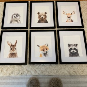 Black and White Nursery Animal Prints PRINTABLE Safari Nursery Prints ...