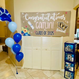 Painted Banner, Disco Ball, Bow Birthday, Graduation