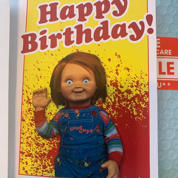 Happy Birthday! (child&rsquo;s Play / Chucky Theme) - Greeting Card - Etsy