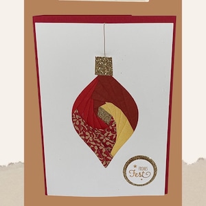 Bauble Iris Folding Pattern PDF & SVG | Christmas Bulb Beginner ...