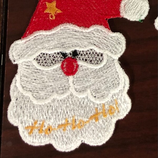 FSL Santa Ornament - Free Standing Lace Instant Download Machine ...