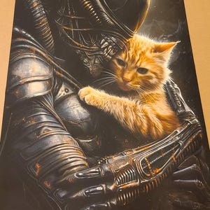 ゼノモーフ・エイリアン×ジョーンジー・キャットのアート