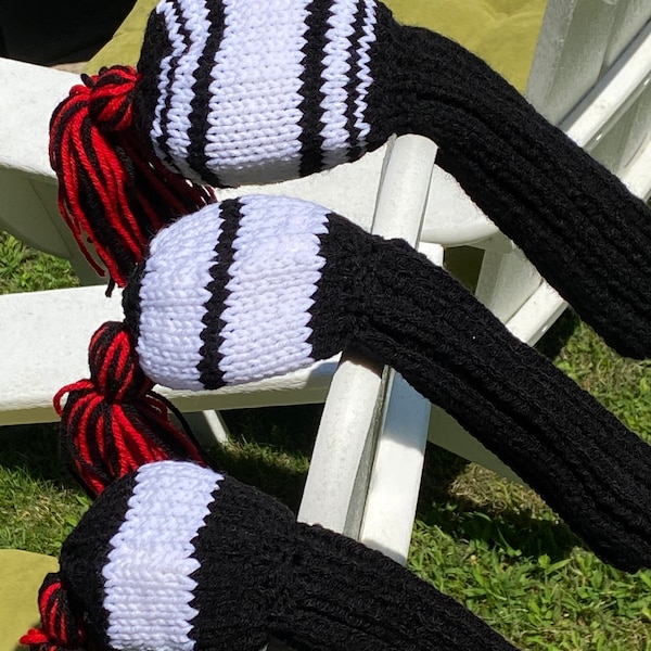 Hand Knit Golf Club Covers Etsy