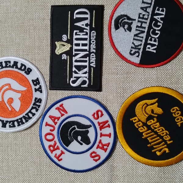 Skinhead Sew / Iron On Patch Ska Reggae Rocksteady Oi Oi Skinhead Way Of Life - Foto 4