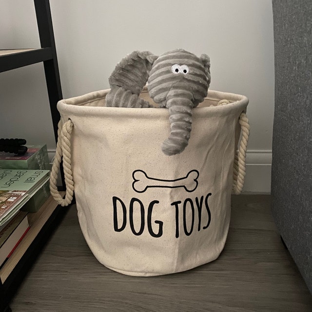 Personalized Dog Toy Storage Basket-Stop tripping over your dog's toys