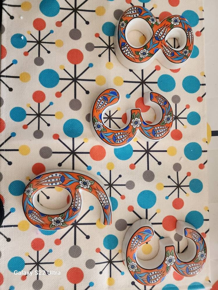 Exquisite Handmade Turkish Ceramic House Numbers, Ceramic Address Plaque and Numbers, Address Numbers, Door Numbers, Ceramic Numbers