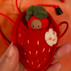 Red Strawberry Baby Necklace - Etsy