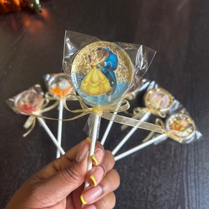 Beauty and the Beast Inspired Lollipops Beauty and the Beast Party ...