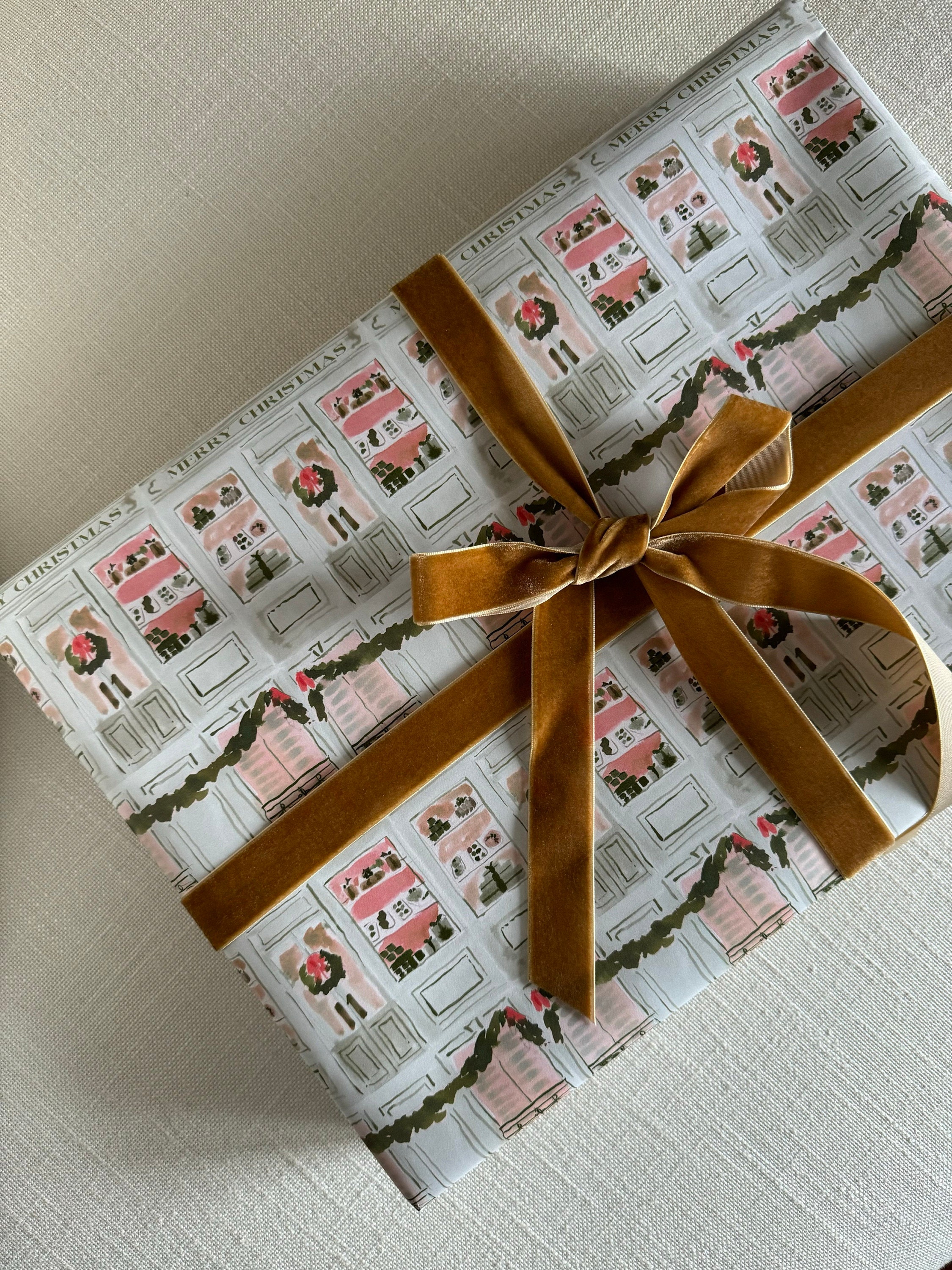 Wrapping Paper (MADE TO ORDER) Christmas Patisserie {Gift Wrap, Birthday, Holiday, Christmas}