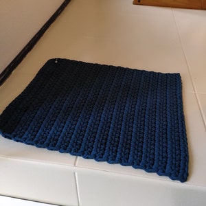 洗えるリサイクルコットン100%のかぎ針編みの手作り玄関マット - Etsy 日本