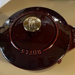 Embossed Horse Knob for Staub Dutch Oven | Collector's Upgrade - Etsy