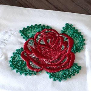 Rose Accent FSL Free Standing Lace Machine Embroidery Designs in the ...
