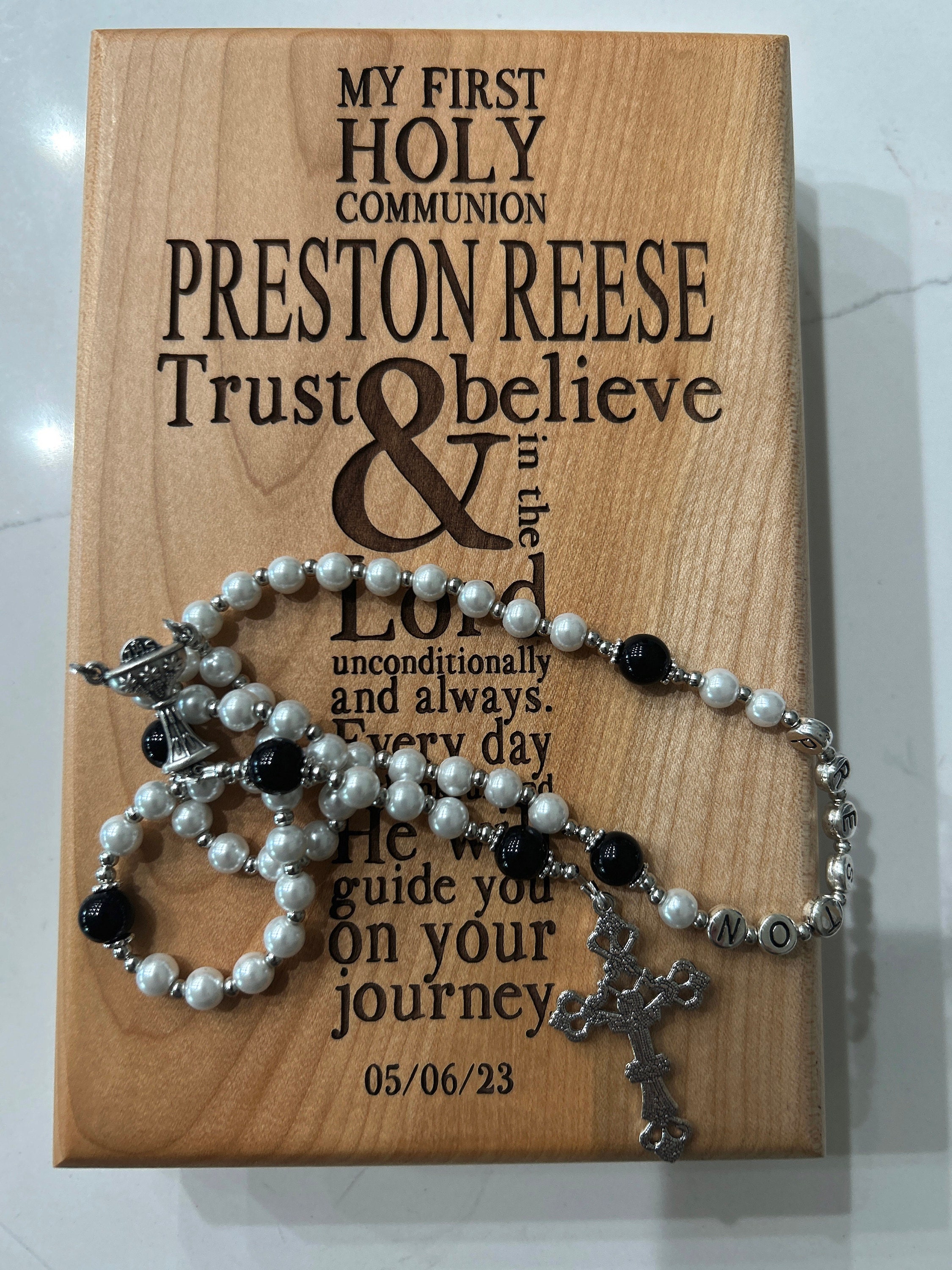 Personalized Rosary | Custom Rosary | Baptism Rosary | First Communion Rosary | Handmade Rosary |  Catholic Rosary