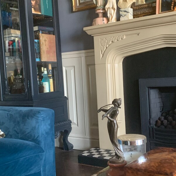 Victorian Nautical Style Desk Clock and Compass Shelf Mantle Clock