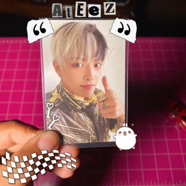 ATEEZ Guerrilla World Movement Photocard Official Pob Halazia Spin