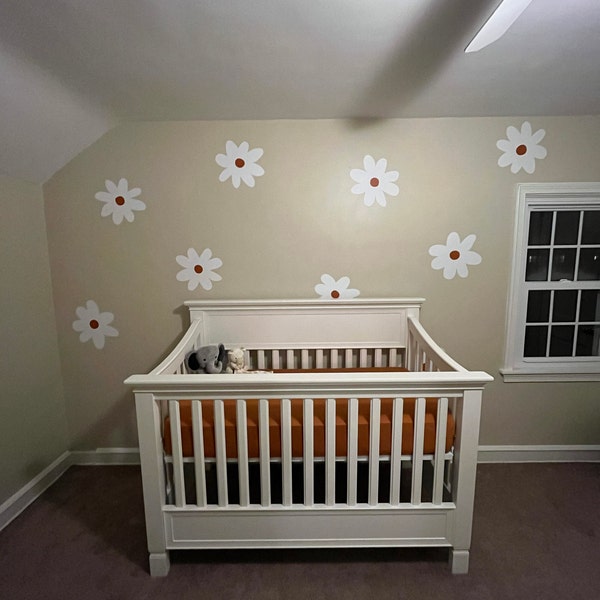Daisy Wall Decals - Nursery Decor, Kids Room Wall Art, Removable Flower ...