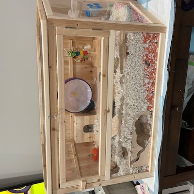 Hamster Tunnel/ Hamster Cave Hideout/ Chamber Rooms/ Hamster Digging ... - Hamster Cave Design With Secure Entry And Easy Exit