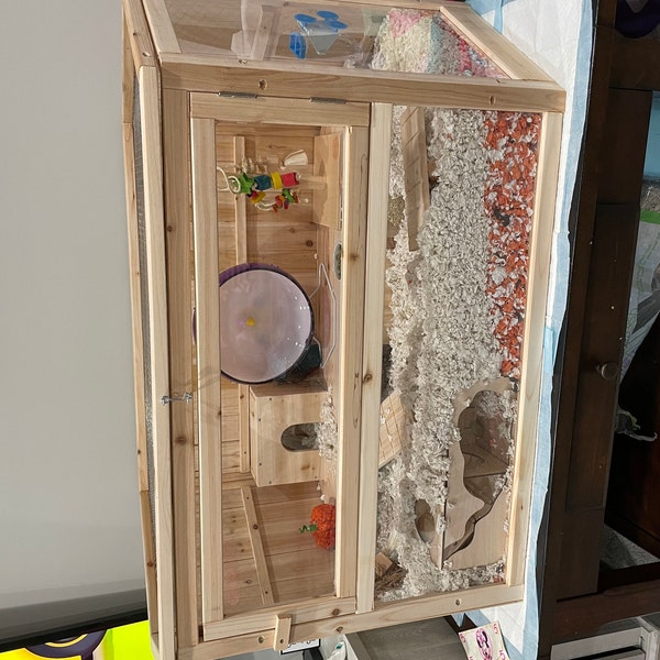 Hamster Tunnel/ Hamster Cave Hideout/ Chamber Rooms/ Hamster Digging ...