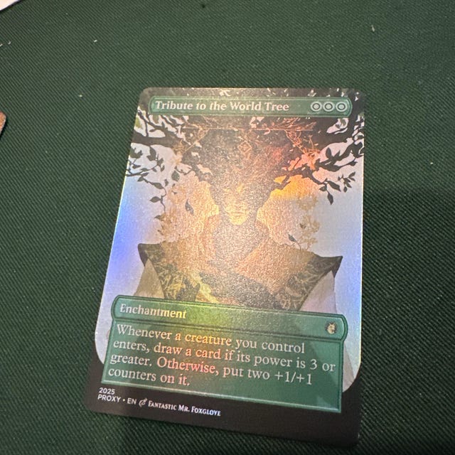 mtg world tree card The [1266] [Planar Showcase] [Showcase: MOM Vol. 1] [Secret Lair Drop] [Halo Foil]  Face to Face Games search your library for a basic land card The World Tree Price |