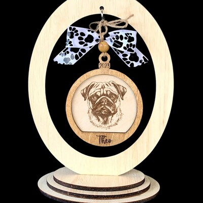 Personalized Christmas Ornament Customize With Childrens' Silhouettes ...