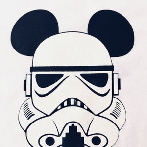 スター、ウォーズ、ストームトルーパー、ミッキー、マウス、頭