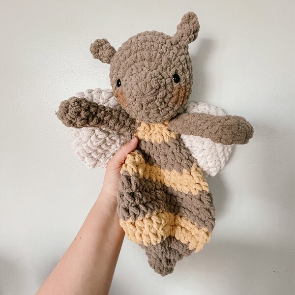 Benji the Bee Crochet Pattern, Crochet Snuggler - Etsy