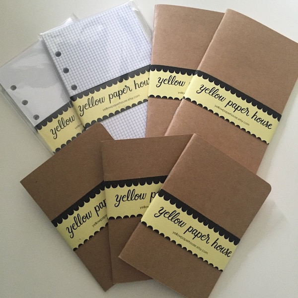 GRID Traveler's Notebook Insert - Choice of 23 Colors and 8 Sizes - Etsy
