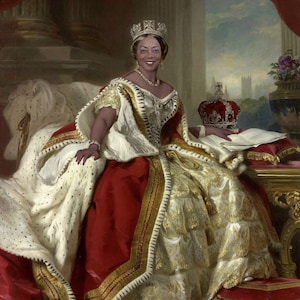 Custom Personalized Historical Portrait Royalty, Queen Victoria ...