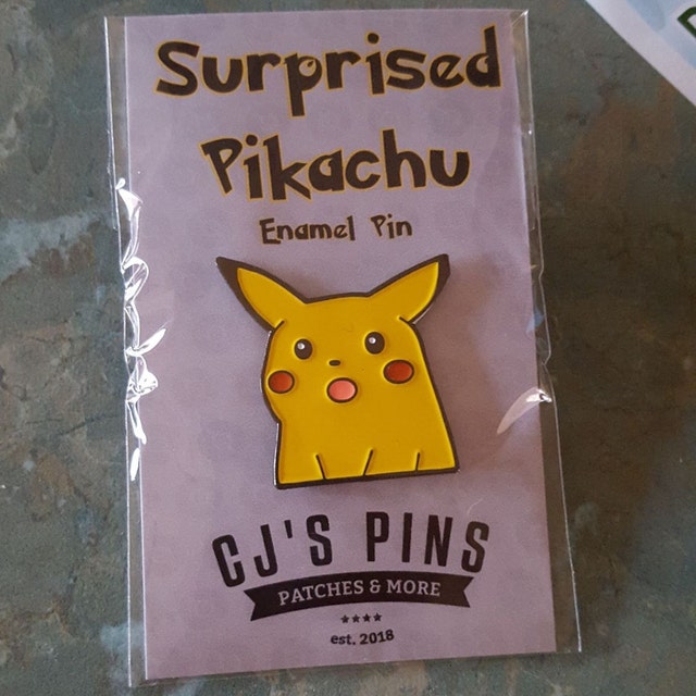 Surprised Pikachu Meme Hard Enamel Pin by PIN LADS — Kickstarter