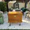 Classic Extra Large Wood Tack Trunk With Brass Nameplate and - Etsy