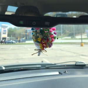 Mini Bouquet Car Hanger With Air Freshener by KK House july 2023