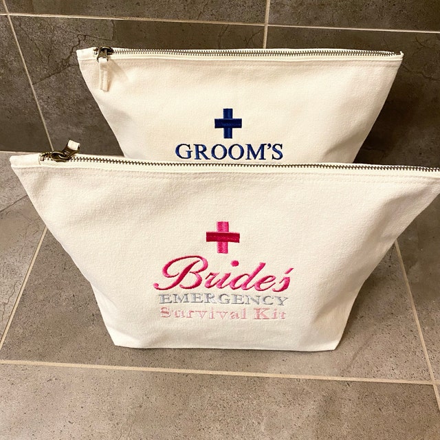 Bride's Survival Kit Bag, Ready to Be Filled With Wedding Day