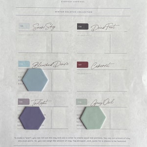 Polymer Clay Color Recipe Soft Jewel Tones Polymer Clay - Etsy