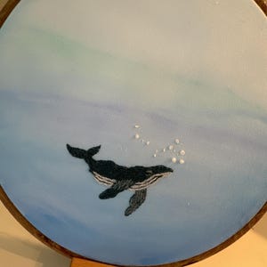 クジラコレクション - ザトウクジラの刺繍パターン - デジタルPDF縫製