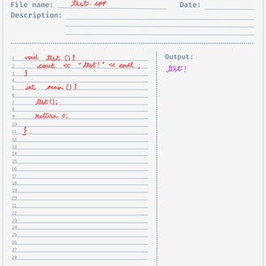 Coding/programming Template Digital Notebook, for Computer Science ...