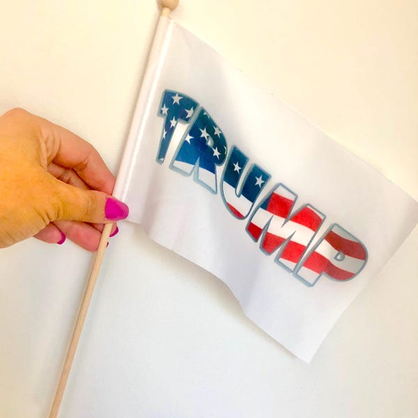 Custom Handheld Stick Flags By Anley – Personalized Mini Flags, Set Of 12 2 thumbnail image