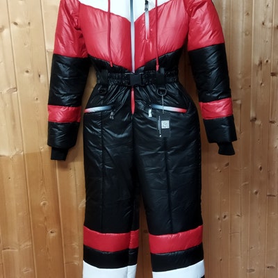 LIQUIDE SKI SUIT BLACK&RED