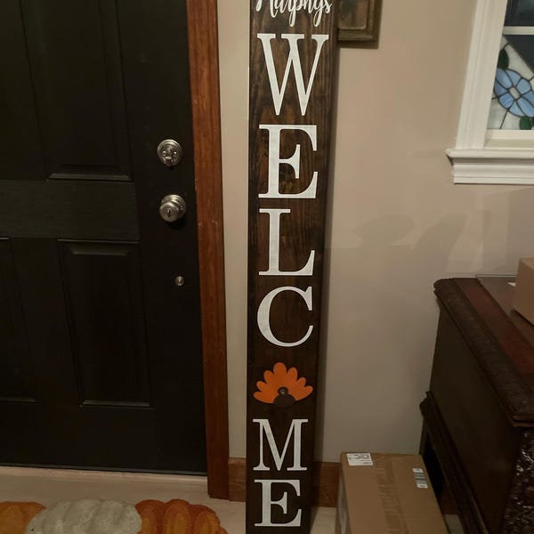 WELCOME Sign With Interchangeable Designs / Personalized WELCOME Sign ...