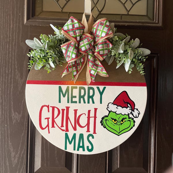 Front Door Decor Funny Door Sign Welcome Just Kidding Please Go Home ...