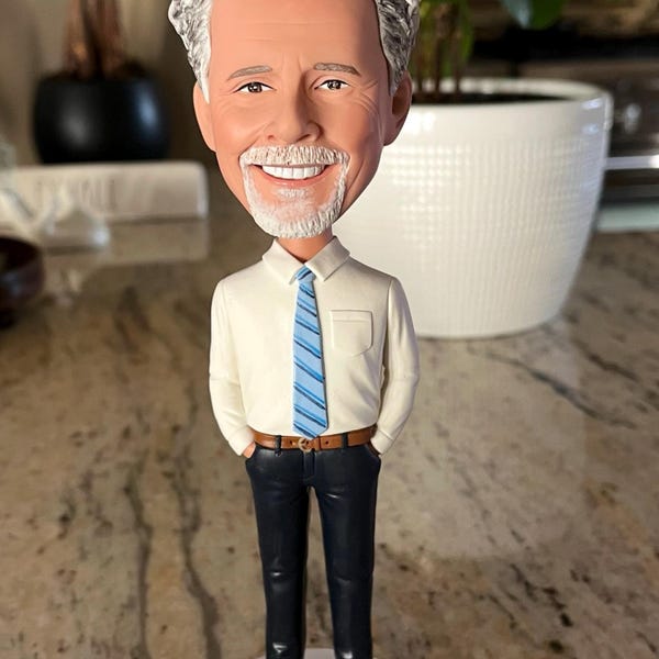 Grandfather Bobblehead - Grandpa Hero Figurine Gift