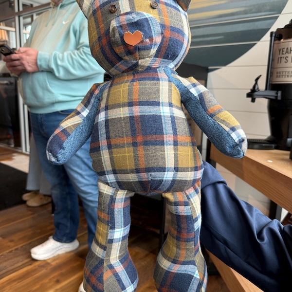 Memory Teddy Bear 20 Inch PDF Pattern + Video Sewing Tutorial for ...
