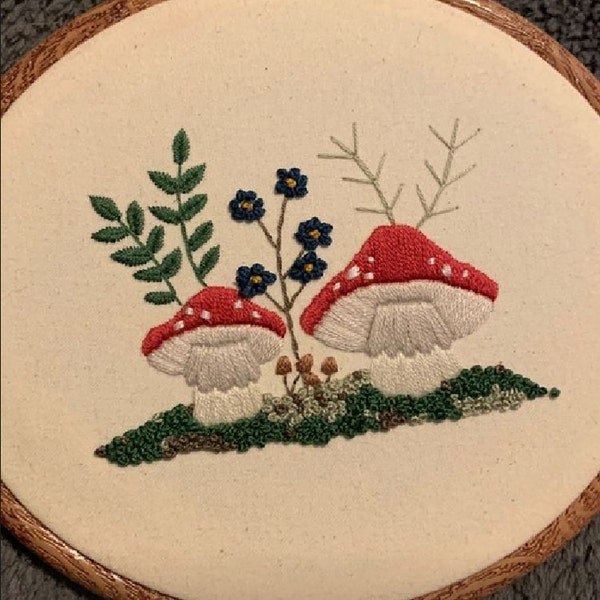 Wildflowers PDF Hand Embroidery Pattern and Tutorial, Instant Download ...