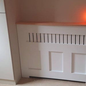 Bespoke Panel Effect Solid Oak Top Radiator Cover - Etsy