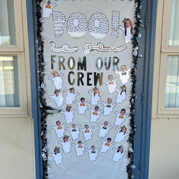 Halloween Bulletin Board Kit & Ghost Student Activity | Includes ...