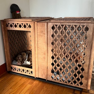 Image showcasing Raised Dog Bed, Elevated Dog Bed, Dog Kennel Furniture, Dog Crate ...