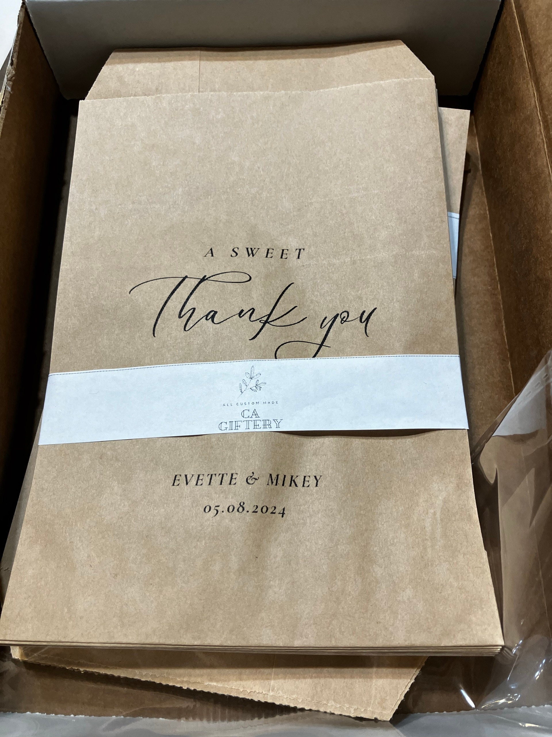 25 Eine süße Dankeschön-Geschenktüte || Hochzeitsgeschenktüte, Donuttüten, Keksgeschenktüte, Love is Sweet Bag, Brautparty-Geschenktüte