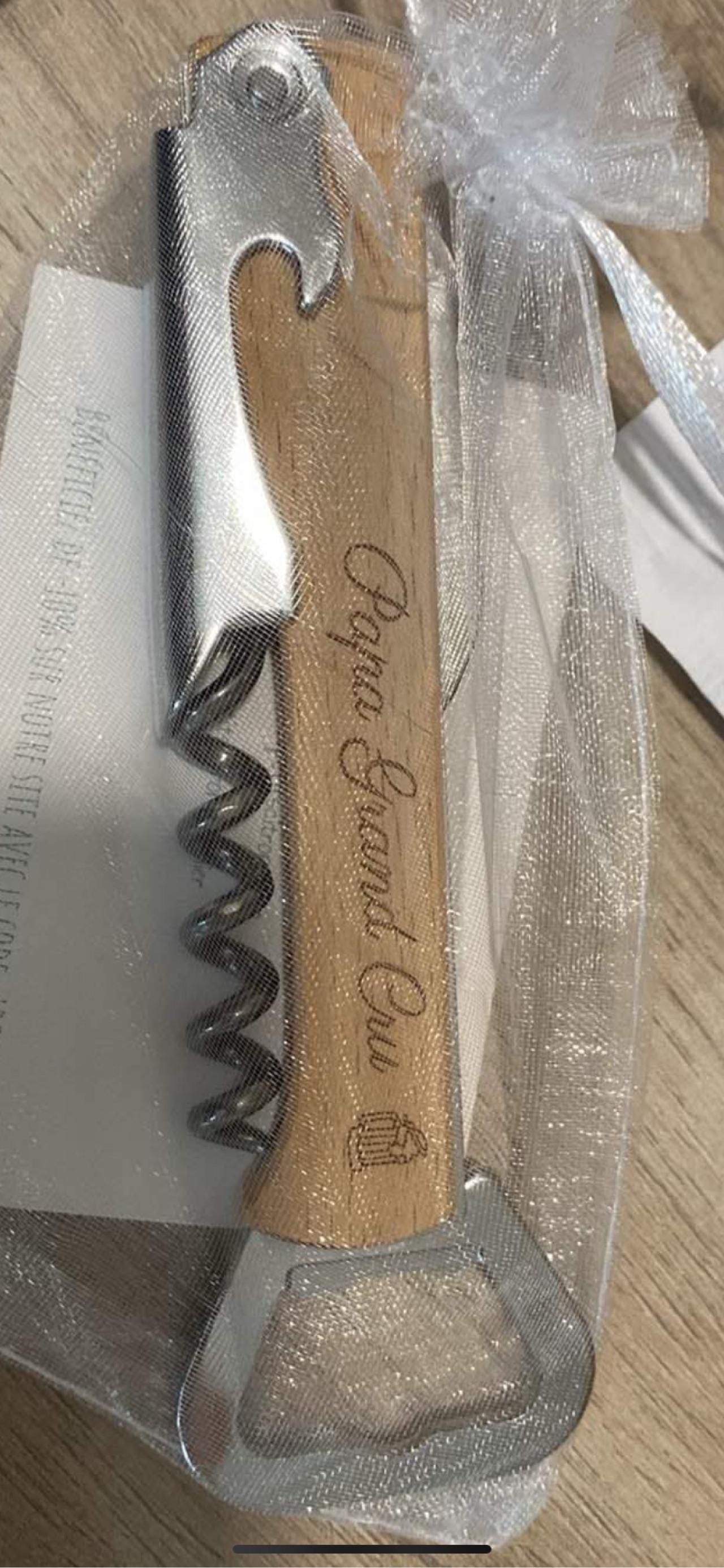 Personalized lemonade maker / Bottle opener knife Corkscrew / Father&#39;s Day gift godfather godmother / Witnesses Birthday Christmas Wedding