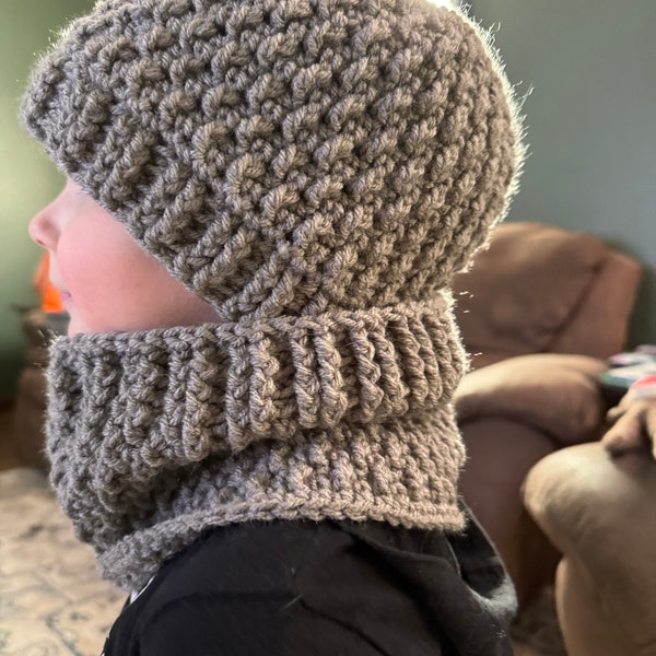 Crochet PATTERN - the Portland Slouchy Hat and Cowl Set Pattern ...