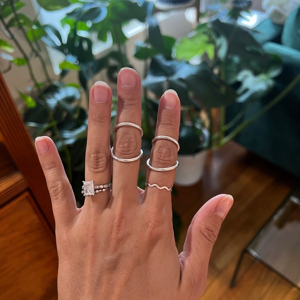 Adjustable Sterling Silver Swan Neck Splint Ring: Hyperextension ...